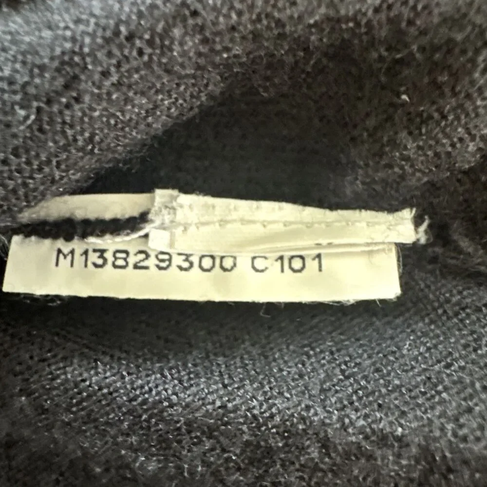 Brunello Cucinelli Cashmere Sweater Black Monili Crystal Bateau Neck L